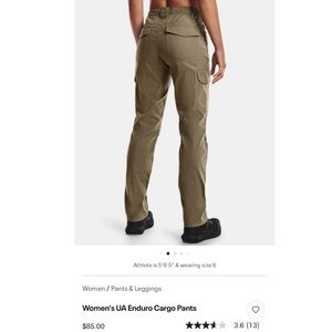Under Armour Womens Pants Kargo / Work / Khaki size 4